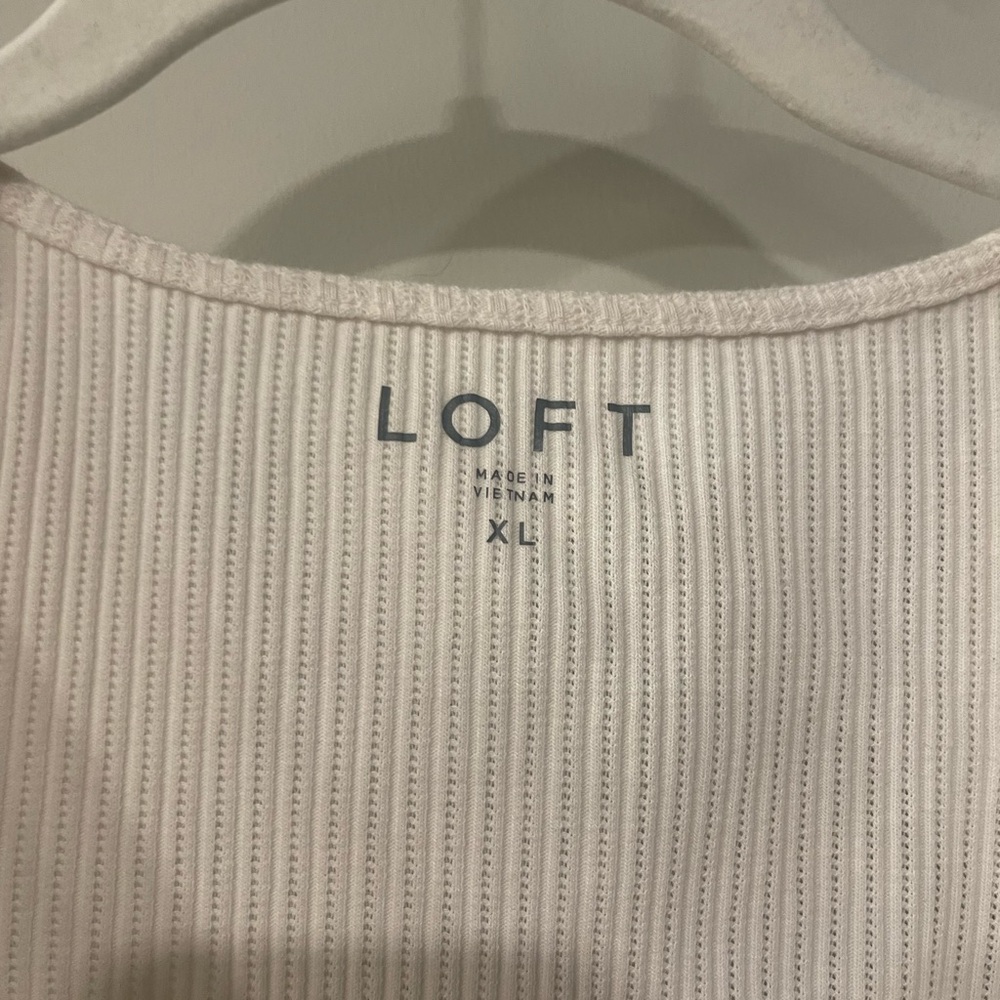LOFT Ruffle Square Neck Top - Picture 3 of 5
